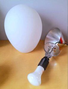 Suspension in opaline Limburg, model Drop 1970