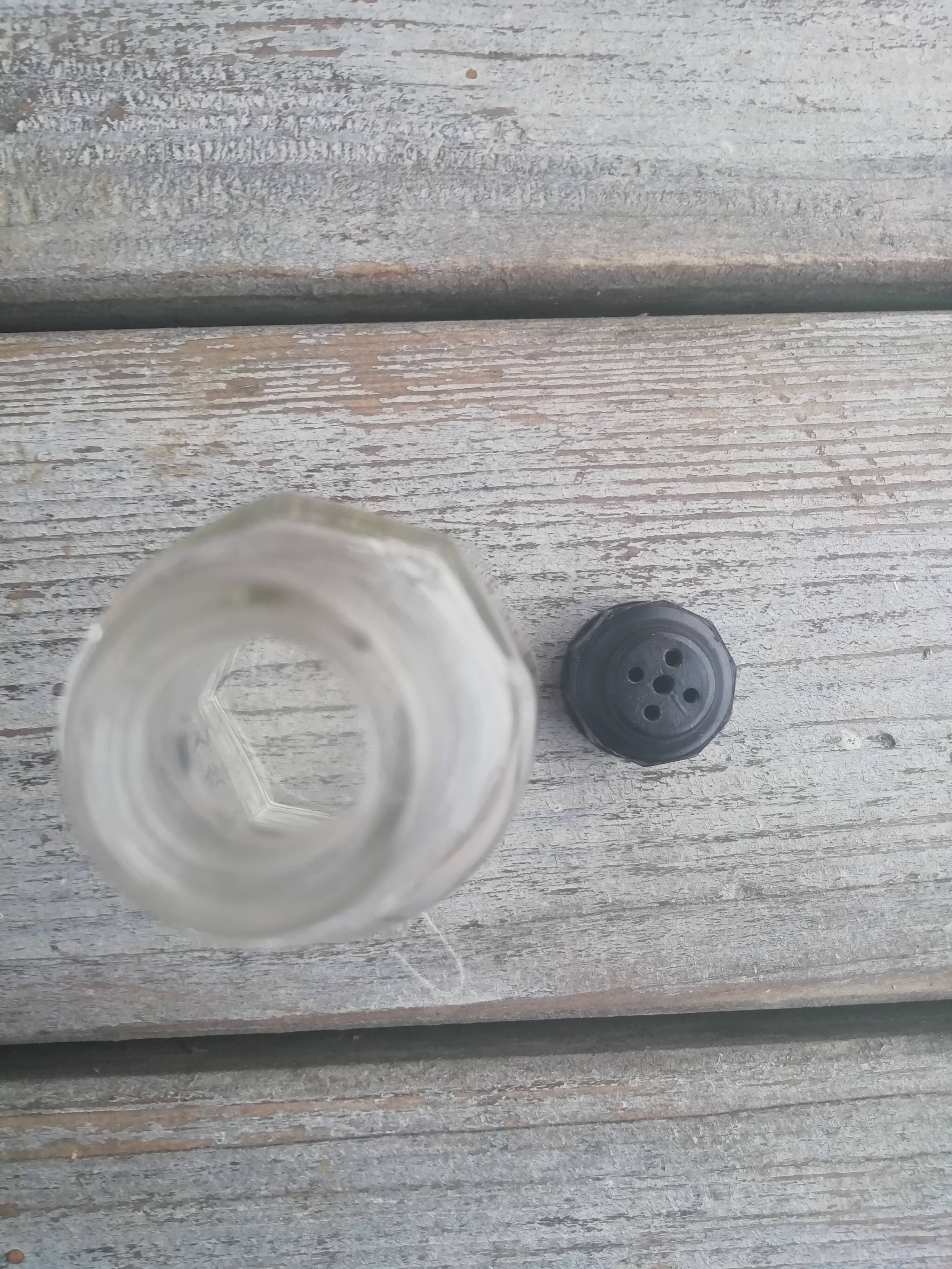 Sugar sprinkler black Bakelite cork