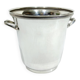 Silver-plated champagne bucket with fluting