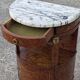 Chevet Demi Lune ancien style Louis XVI, meuble d'appoint