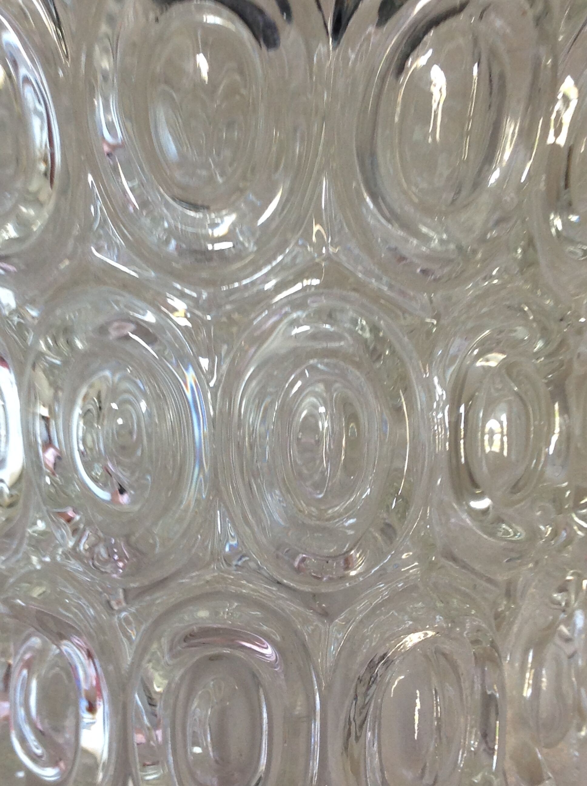 Vintage bubbled glass bell stroller from the 60s/70s