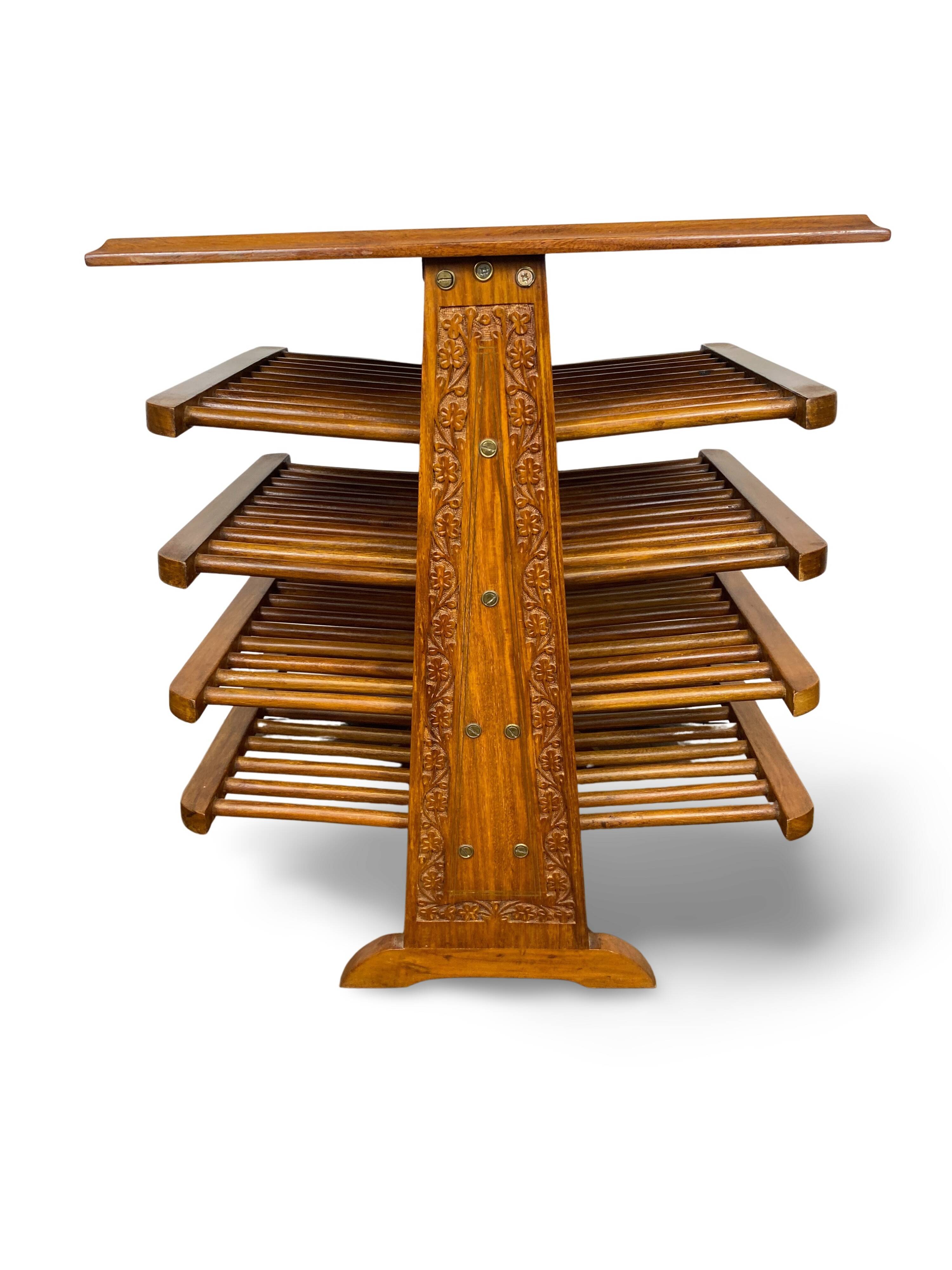 Wooden magazine rack, Circa 1950