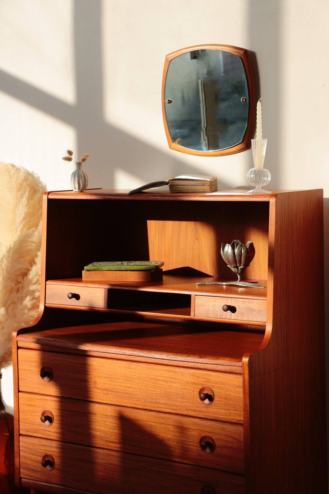 Secrétaire scandinave en teck - MSE Mobler 1960