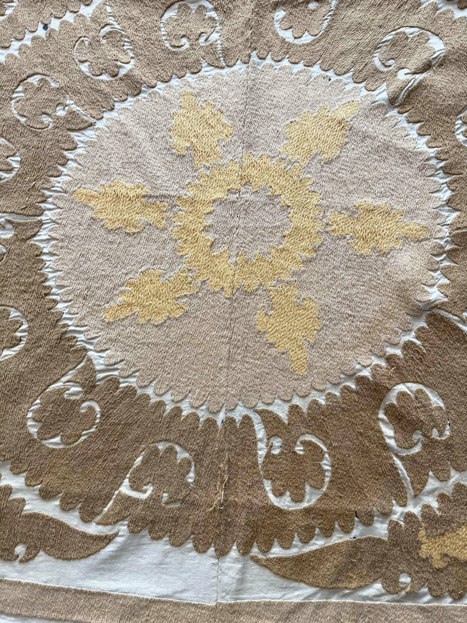 Vintage hand-embroidered tablecloth 145x152 cm