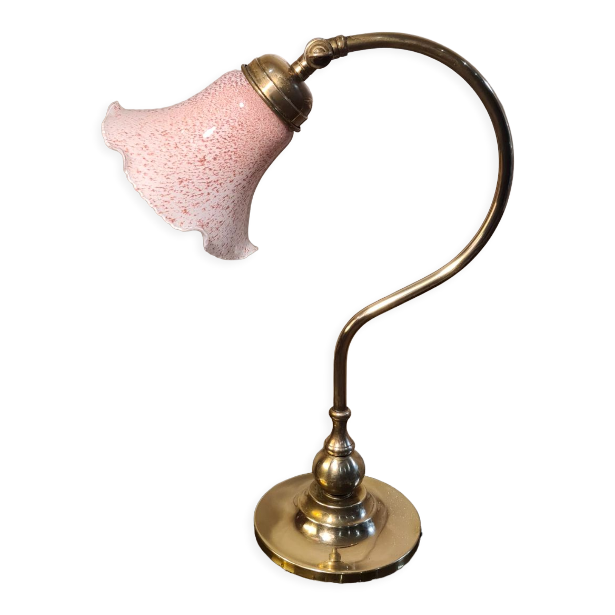 Art deco style brass lamp