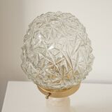 Vintage table lamp with albatre foot