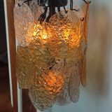 Vintage Murano Glass Disc Chandelier