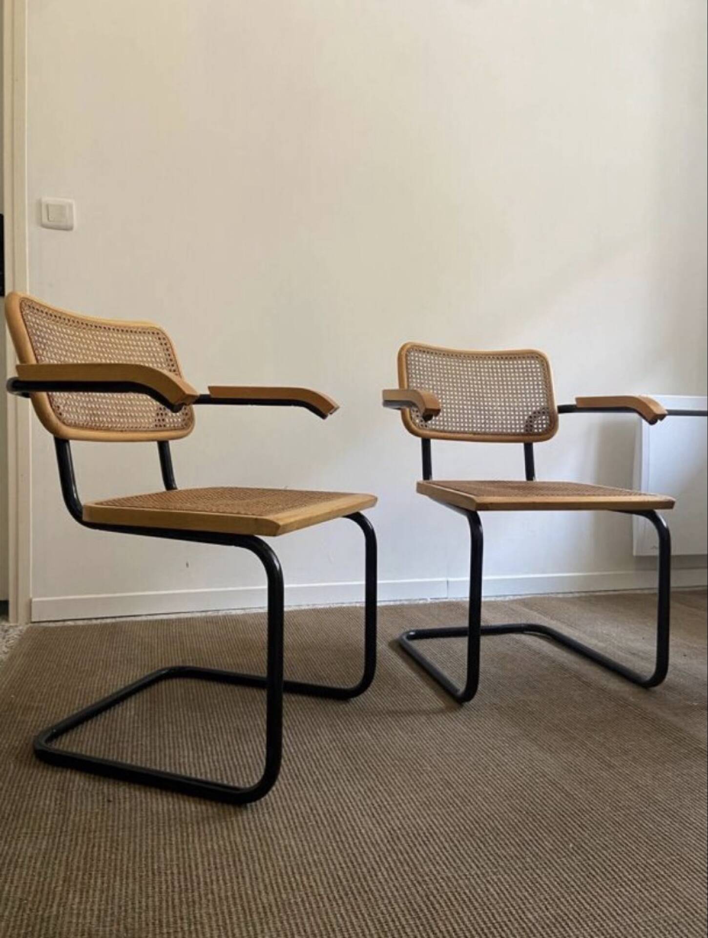 Set of 4 B64 armchairs by Marcel Breuer