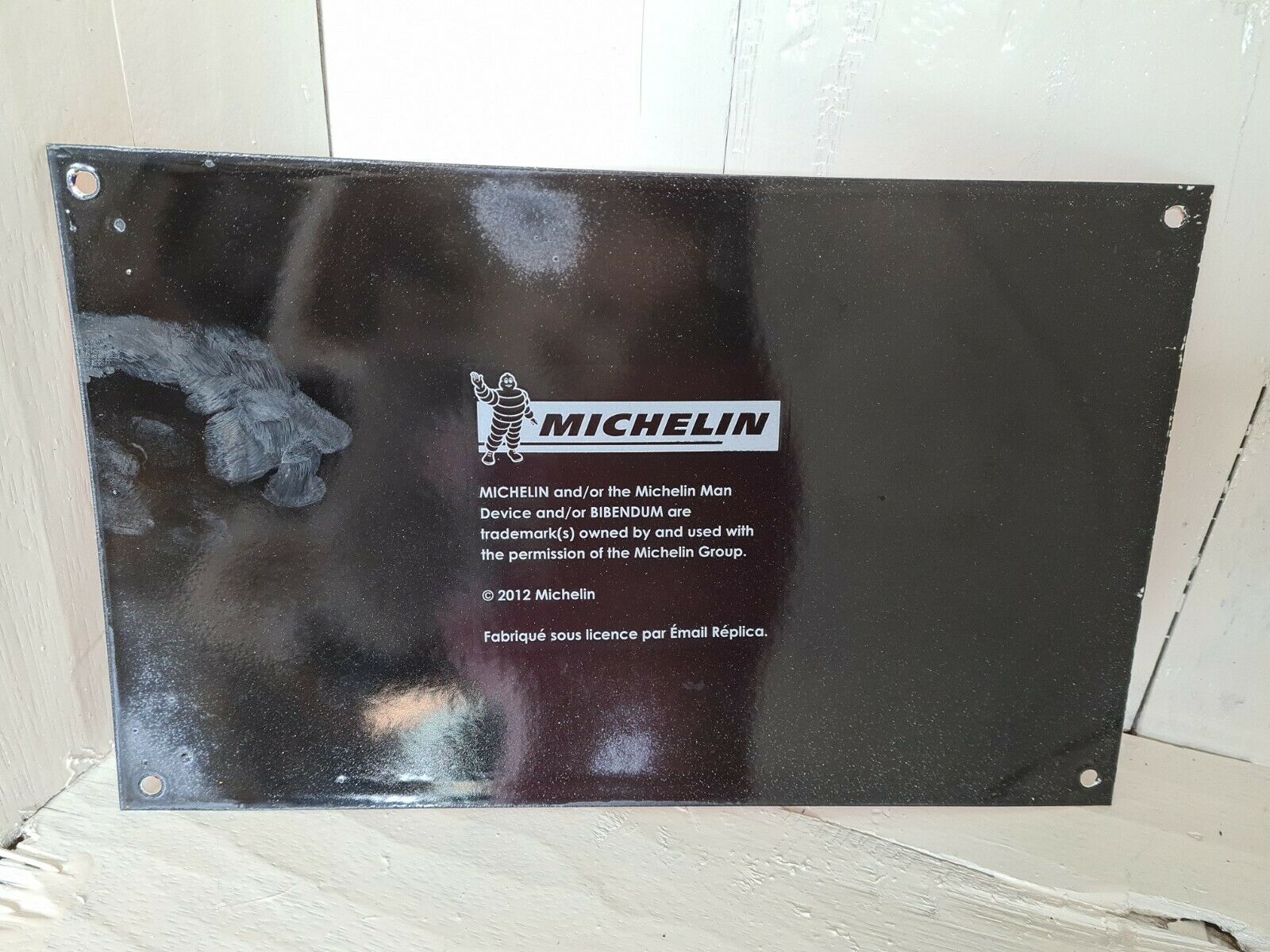 MICHELIN code paradise enamel plate