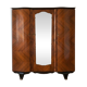 Antique Art Deco wardrobe in wood and marquetry