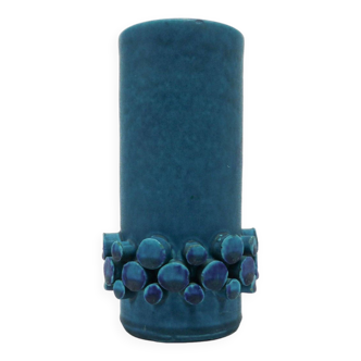 Hans Welling blue Ceralux vase - Ceramano 1960