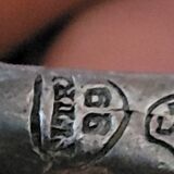 6 porte couteaux en argent