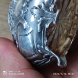 Ancienne salière en argent 800