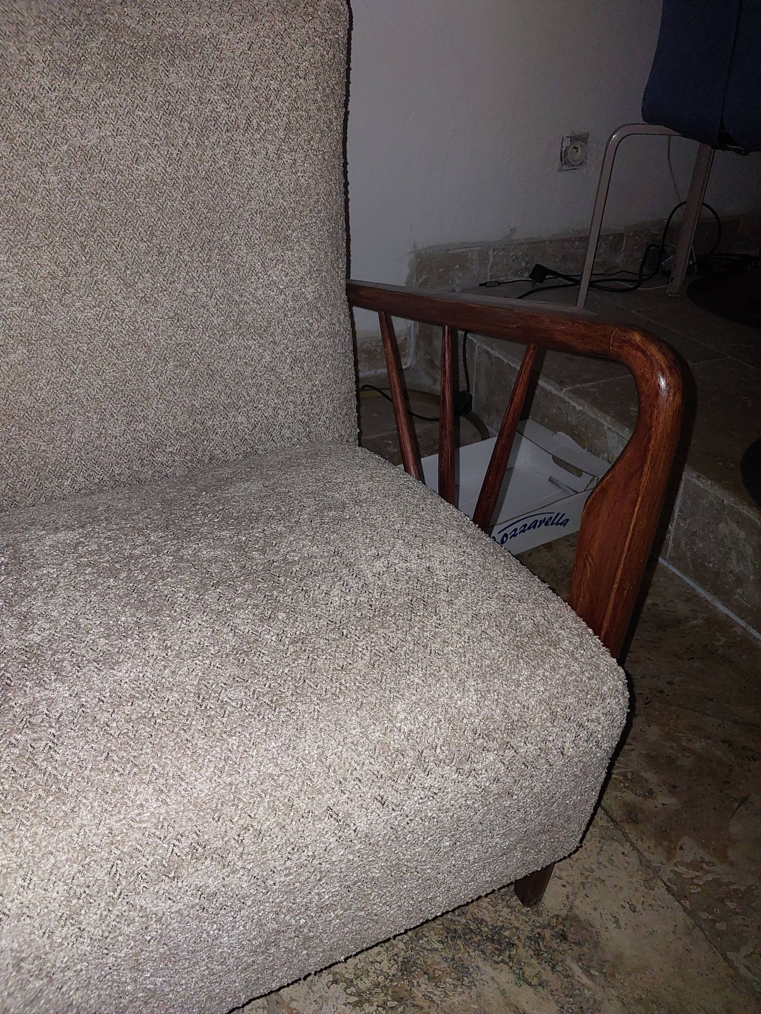 Fully renovated Italian 2-seater sofa