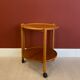 Danish midcentury foldable service trolley 60s