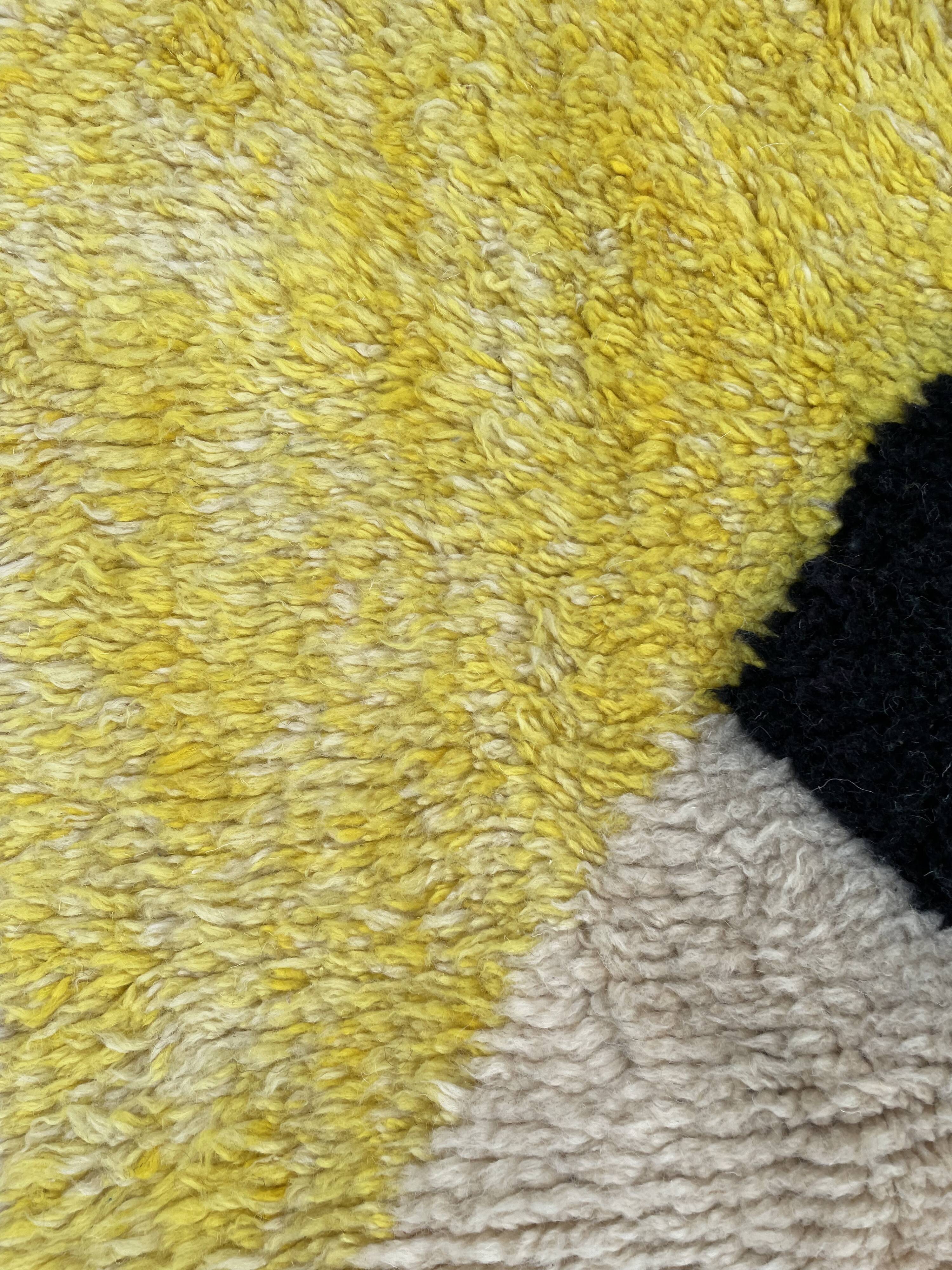 Modern wool berber rug 200x280 cm