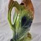 Old barbotine jug Saint Clément Mallard Duck A027
