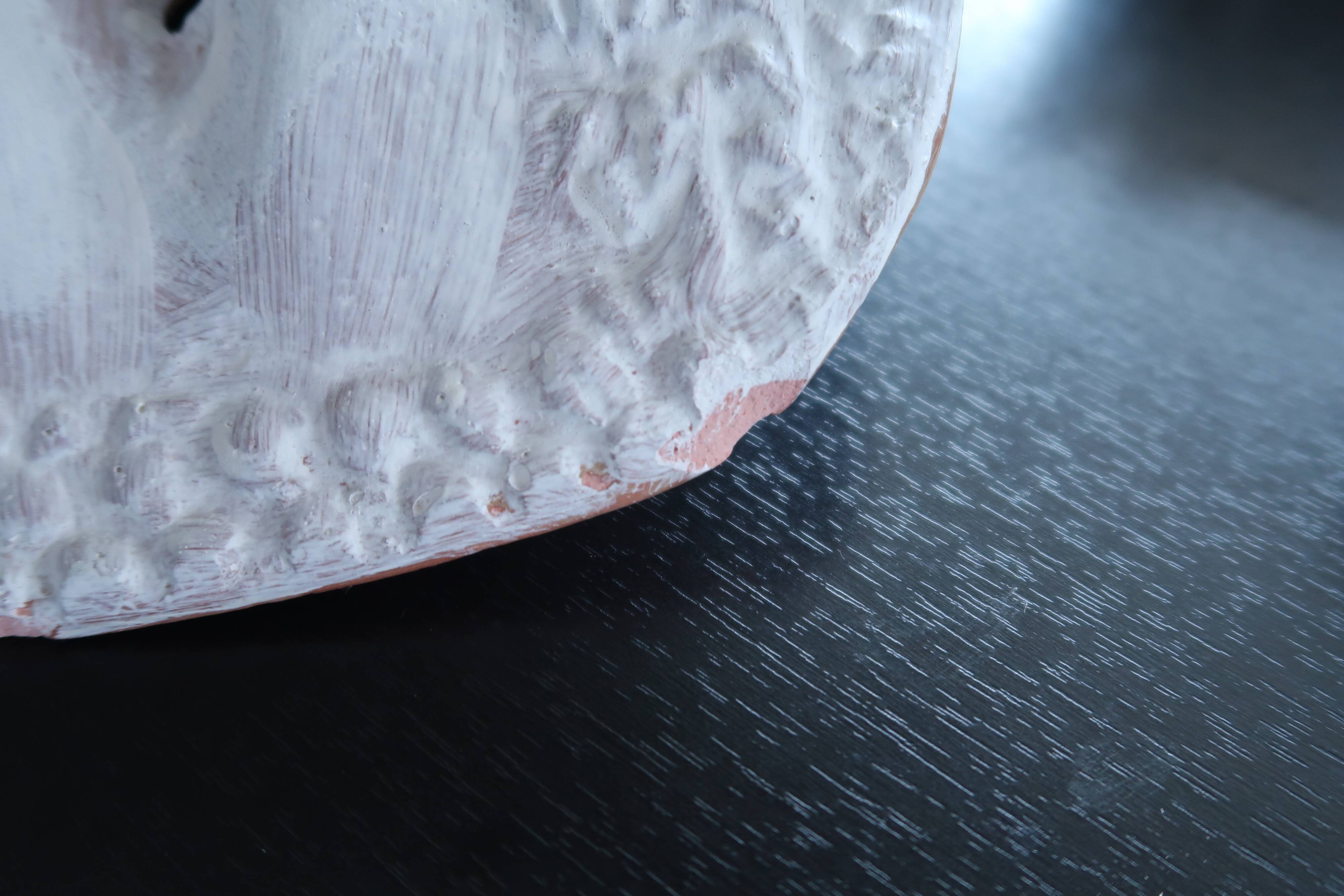 Greek man's mask in terracotta, 1970s