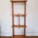 Vintage Wooden Wall Console, Denmark, 1960s