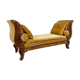 Antique french empire daybed with original velvet upholstery