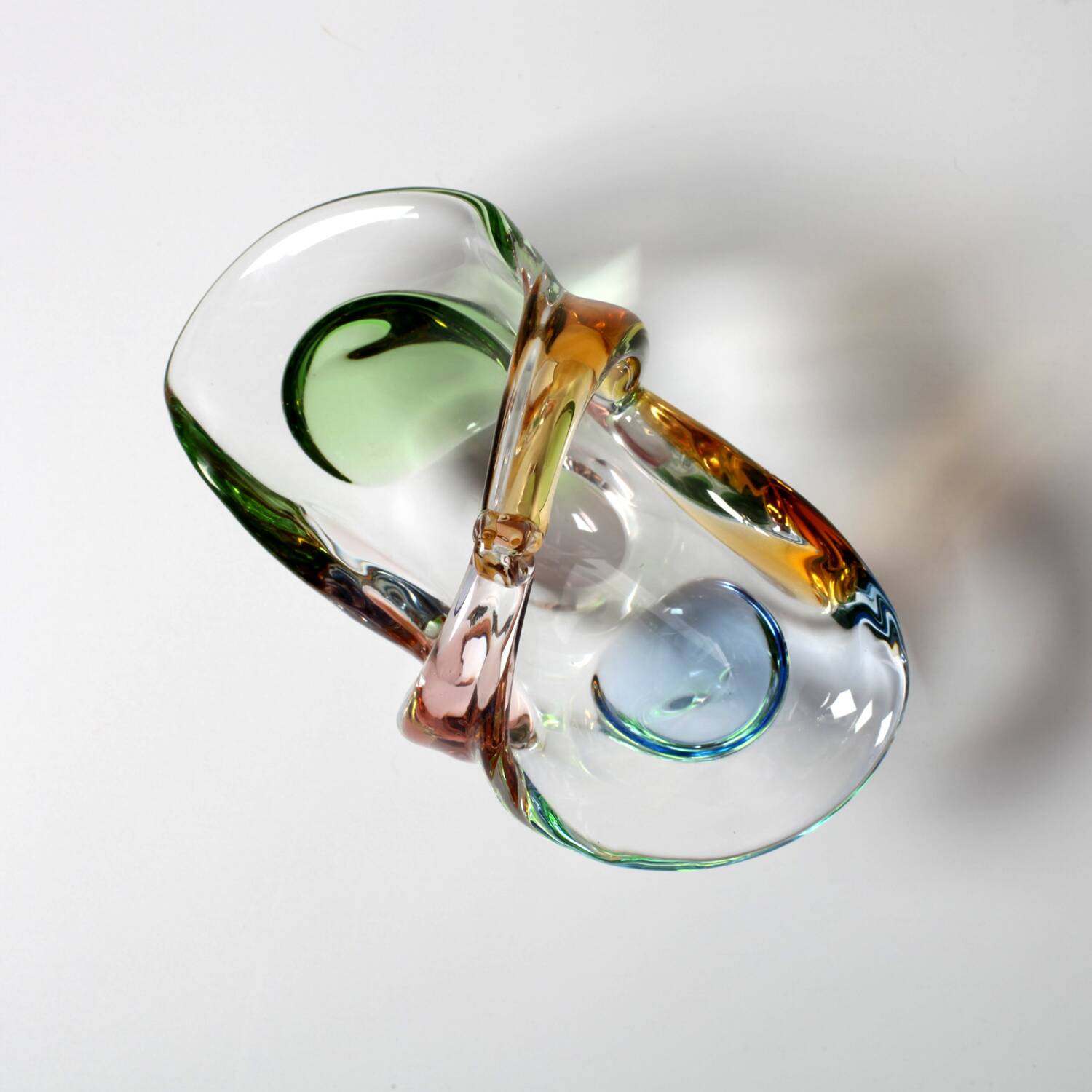 Vase en verre artistique Rhapsody par František Zemek / République tchèque / 1956