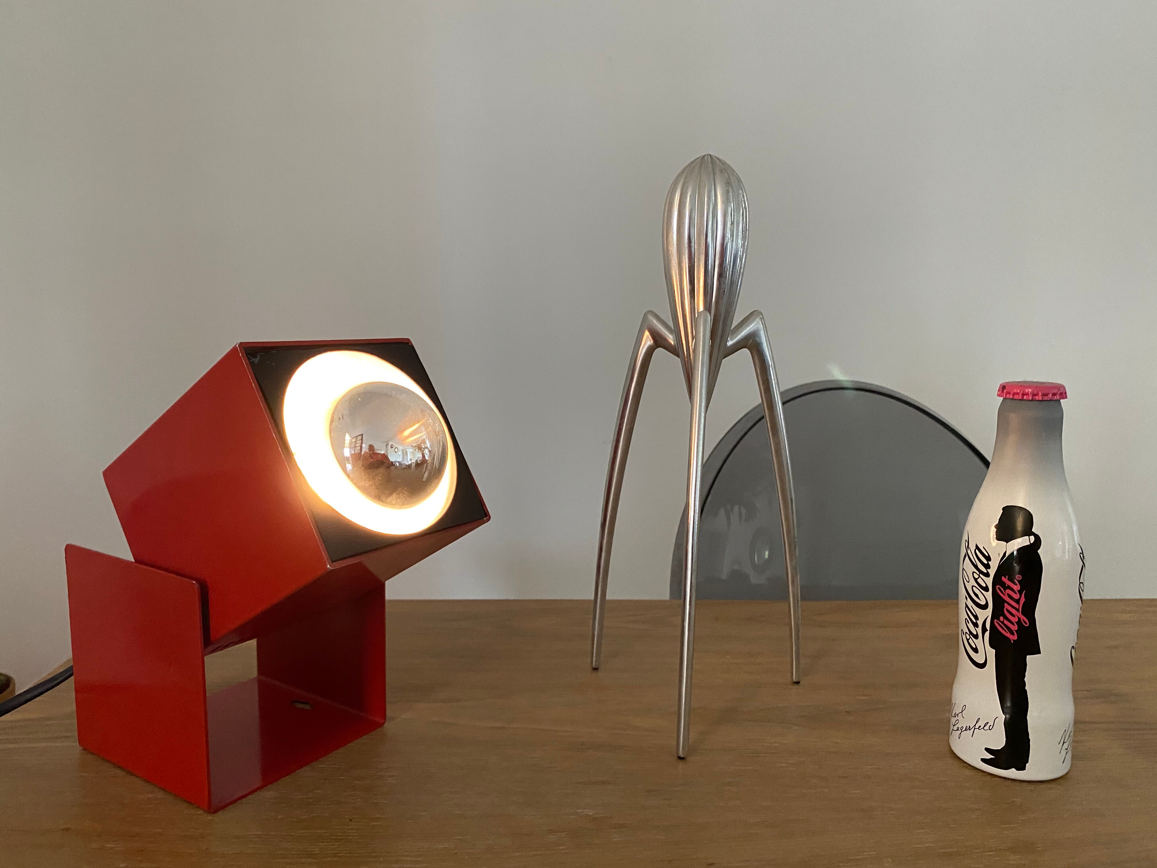 Lamp applique spot cube Lita France design vintage 70s