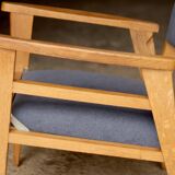 Retractable armchair david freres, marseille (1950s).