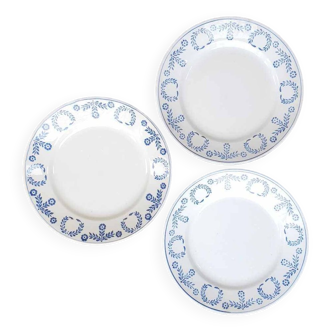 Set of 3 KG Lunéville flat plates