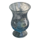 Tealight holder, blown glass candle holder in blue color from Biot glassworks