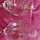 2 Glasses on foot old frieze garland and flowers decoration emma