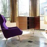 Rare Wingback Lounge Chair by Rudolf B. Glatzel for Alfred Kill, Germany 1950s