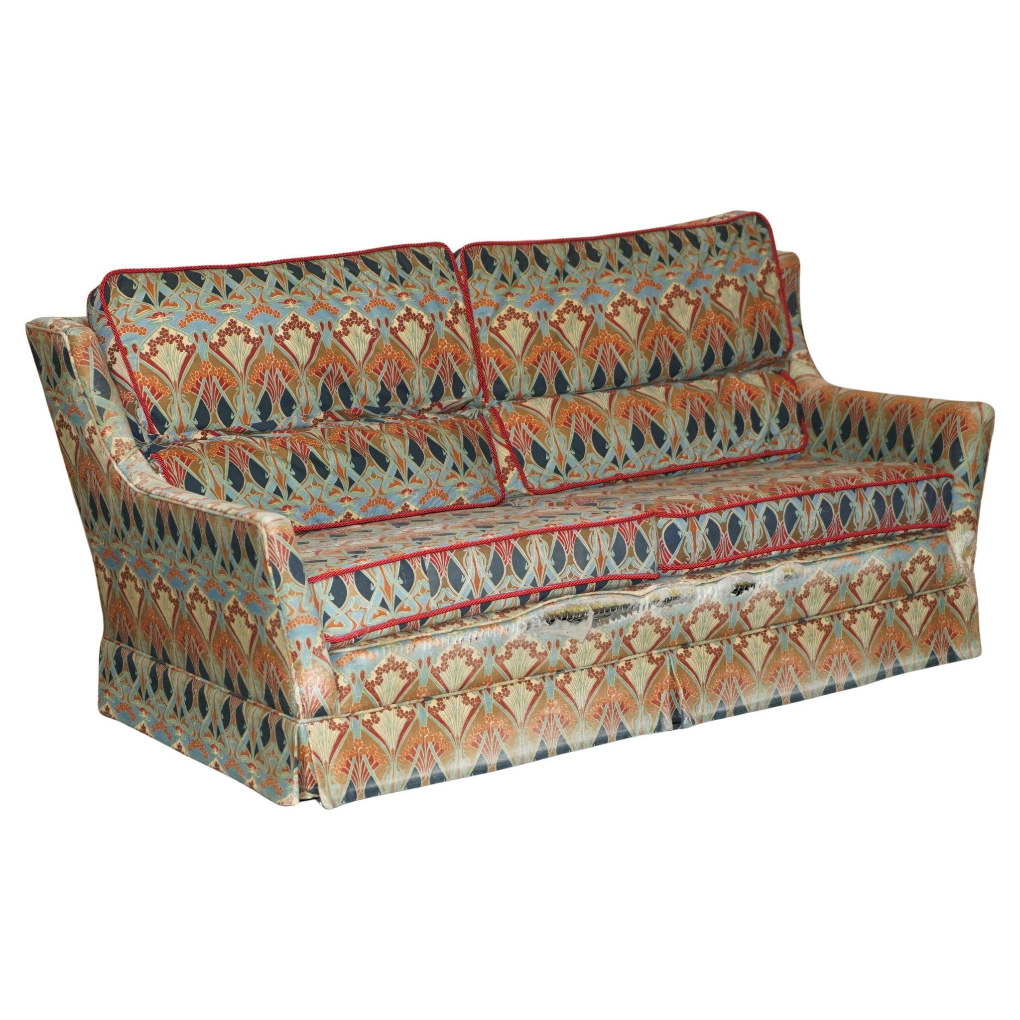 Vintage Liberty's of London Ianthe Canapé Worn Condition