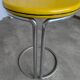 Vintage Yellow Bar Table: Chrome Bauhaus Style, 1970s High Coffee Table