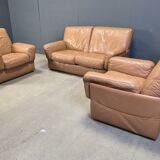 Vintage sofa set by Durlet, 1980s