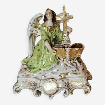 Large Paris porcelain font Golden Angel