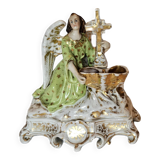 Large Paris porcelain font Golden Angel