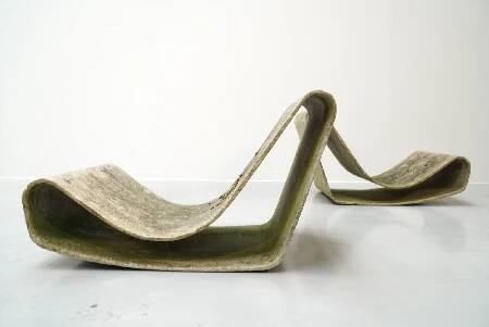 Willy Guhl, Eternit Patinated Loop Chair
