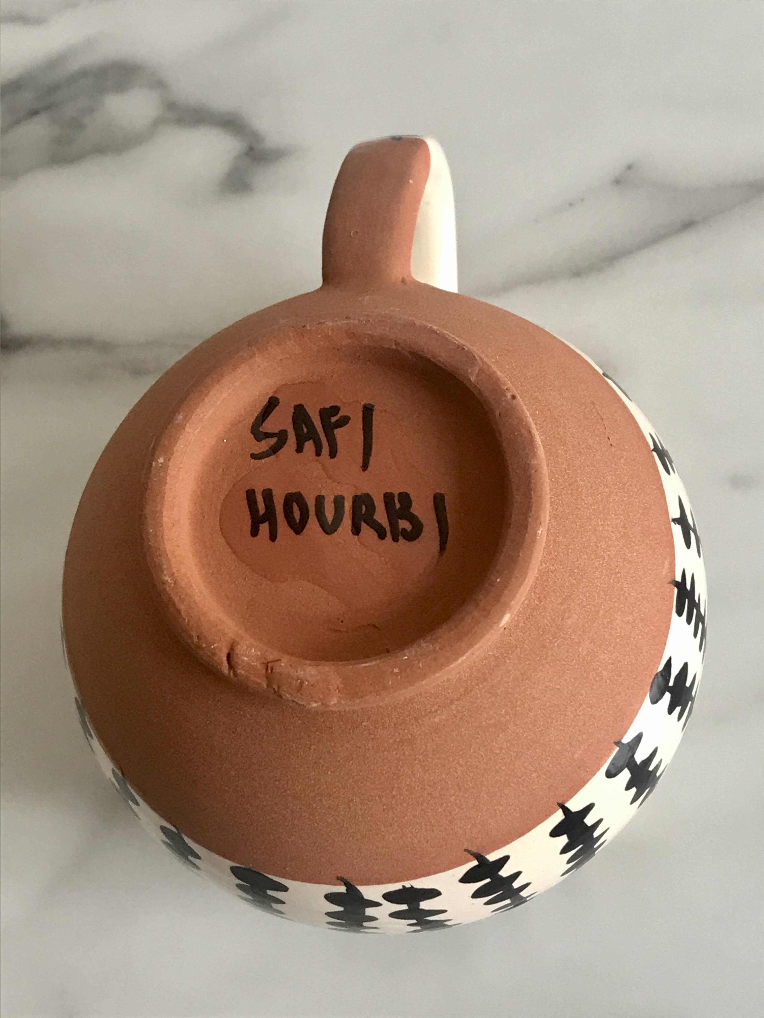 Small terracotta vase with handle, Safi