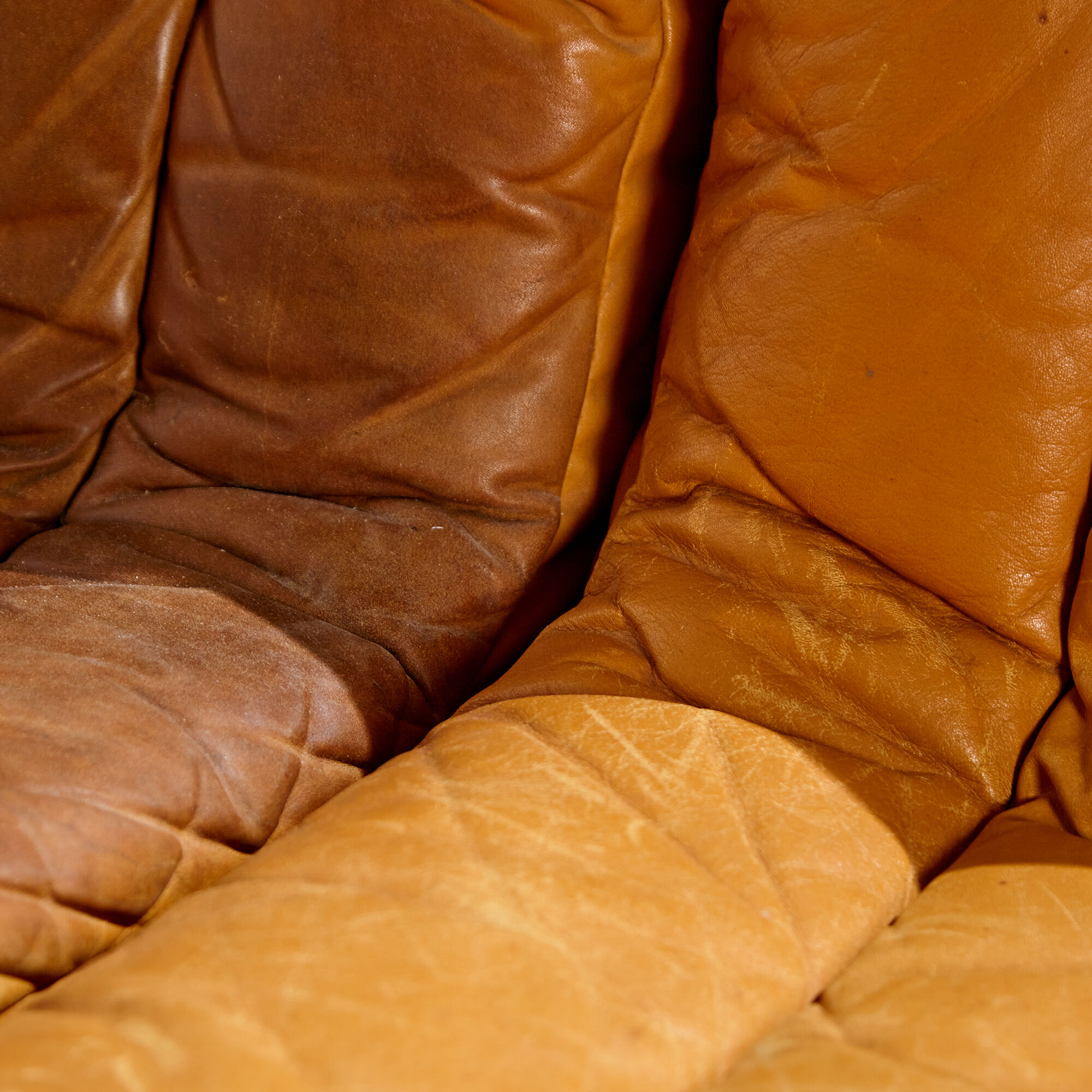 Modular leather sofa set