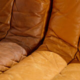 Modular leather sofa set