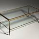 Mid-century glass coffee table