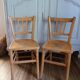 Lot de 2 chaises bistrot en bois