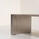 Table basse en acier inoxydable brossé