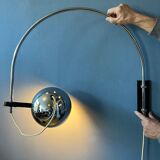 Wall lamp in chrome Herda eyeball space age