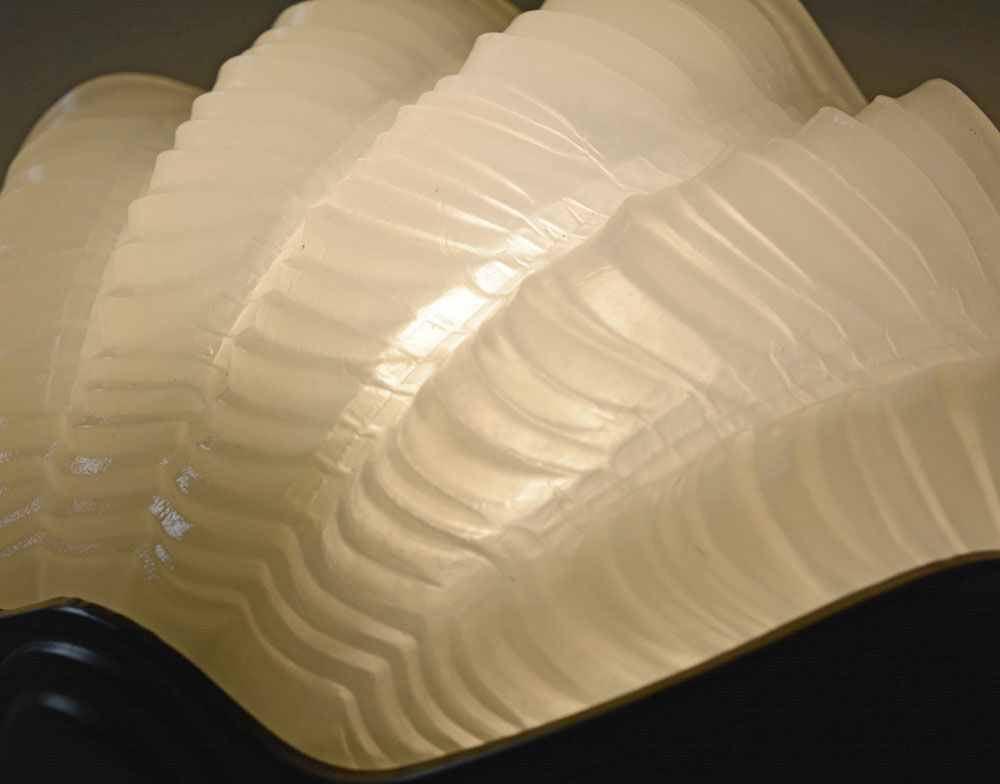 Pair of 1940's Art Deco Clam Shell Wall Lights