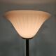 Italian floor lamp with pink Murano glass and brass foot