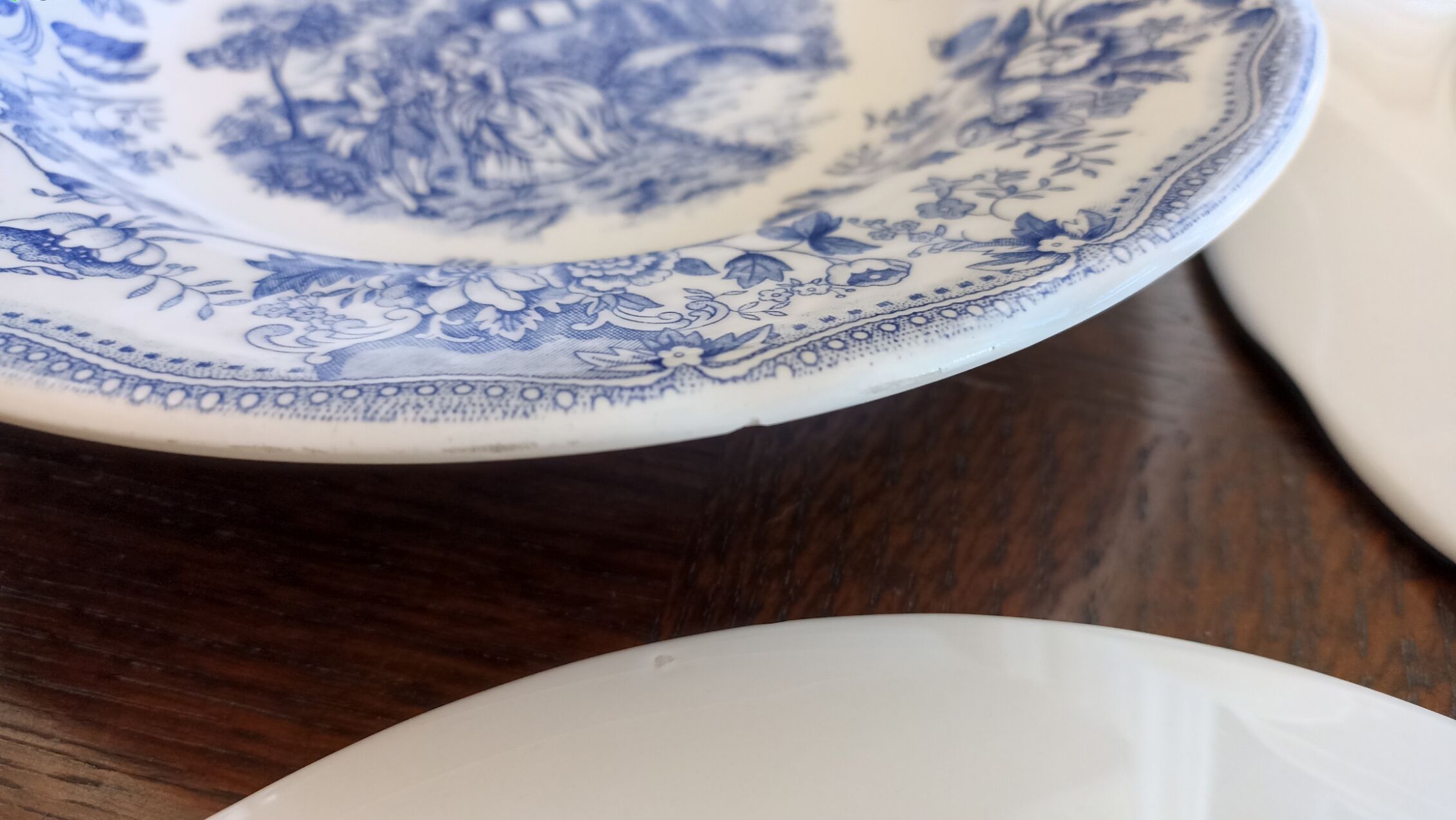 5 hollow iron earth plates per CP - blue