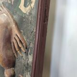 Former Seafood restaurant sign in rare relief