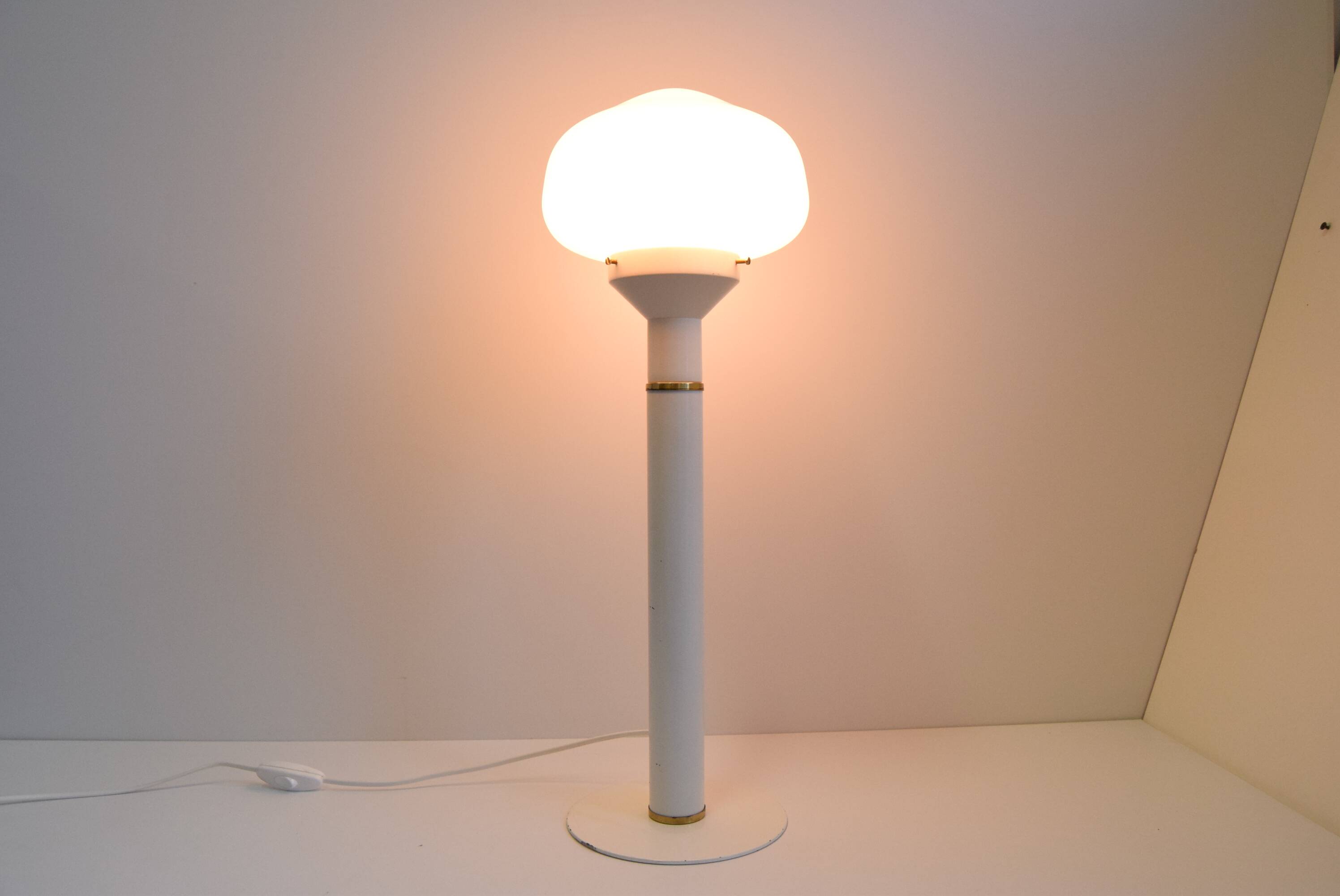 Designer vintage small floor lamp or table lamp, Czechoslovakia, 1970s.