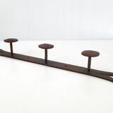 Vintage brutalist metal hook 1970